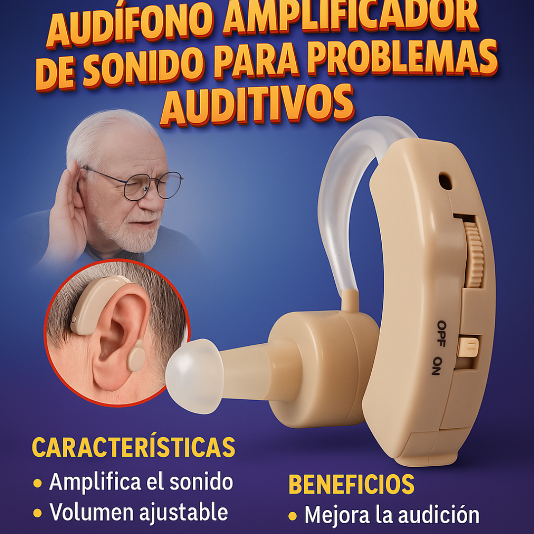 Audífonos Amplificador SoundEase Pro RECARGABLE Alta Calidad