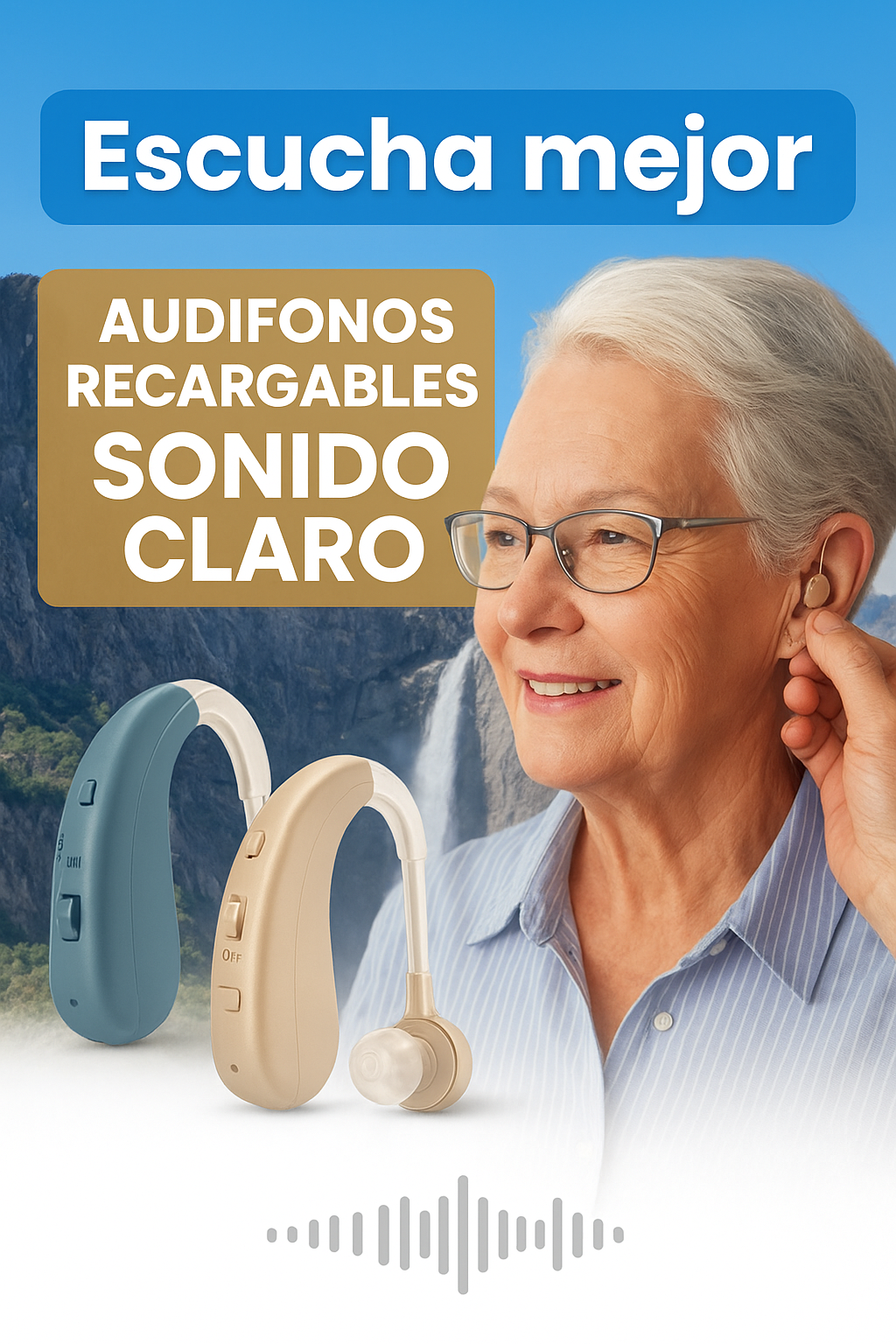 Audífonos Amplificador SoundEase Pro RECARGABLE Alta Calidad