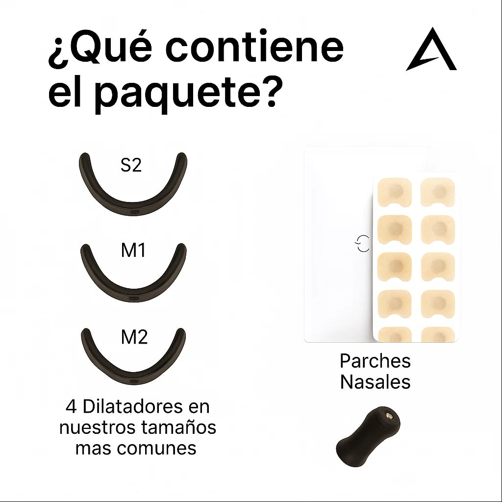 RespiraPlus Banda Nasal – Adiós Ronquidos kit 4 tiras + 15 parches