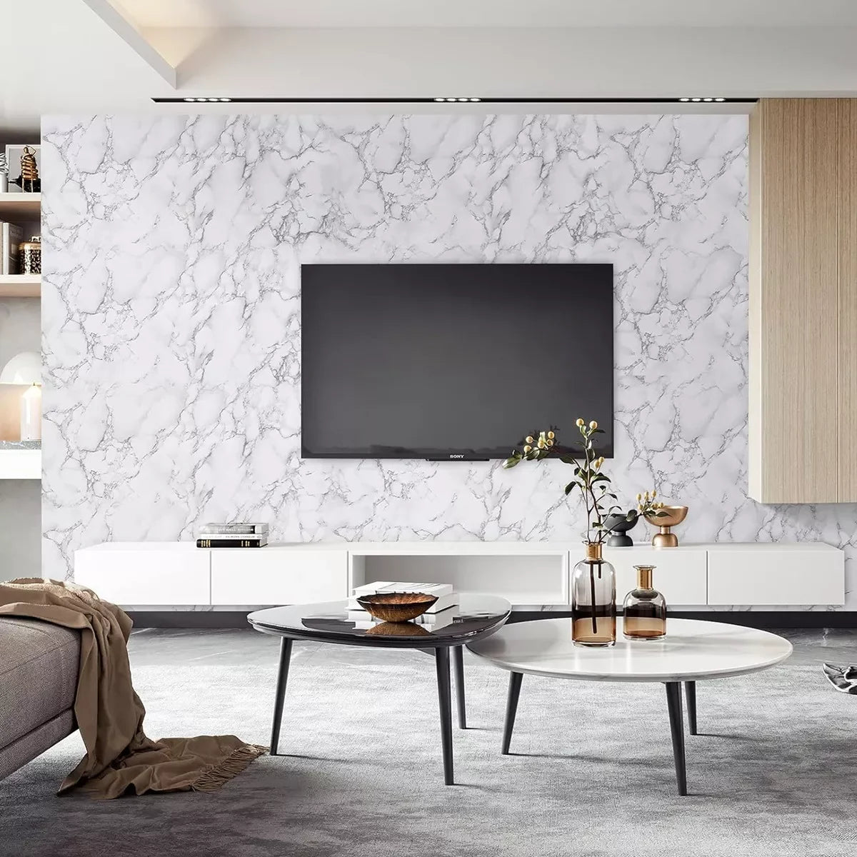✅ ELEGANTE Papel Adhesivo de Mármol 10 METROS PARA TU HOGAR