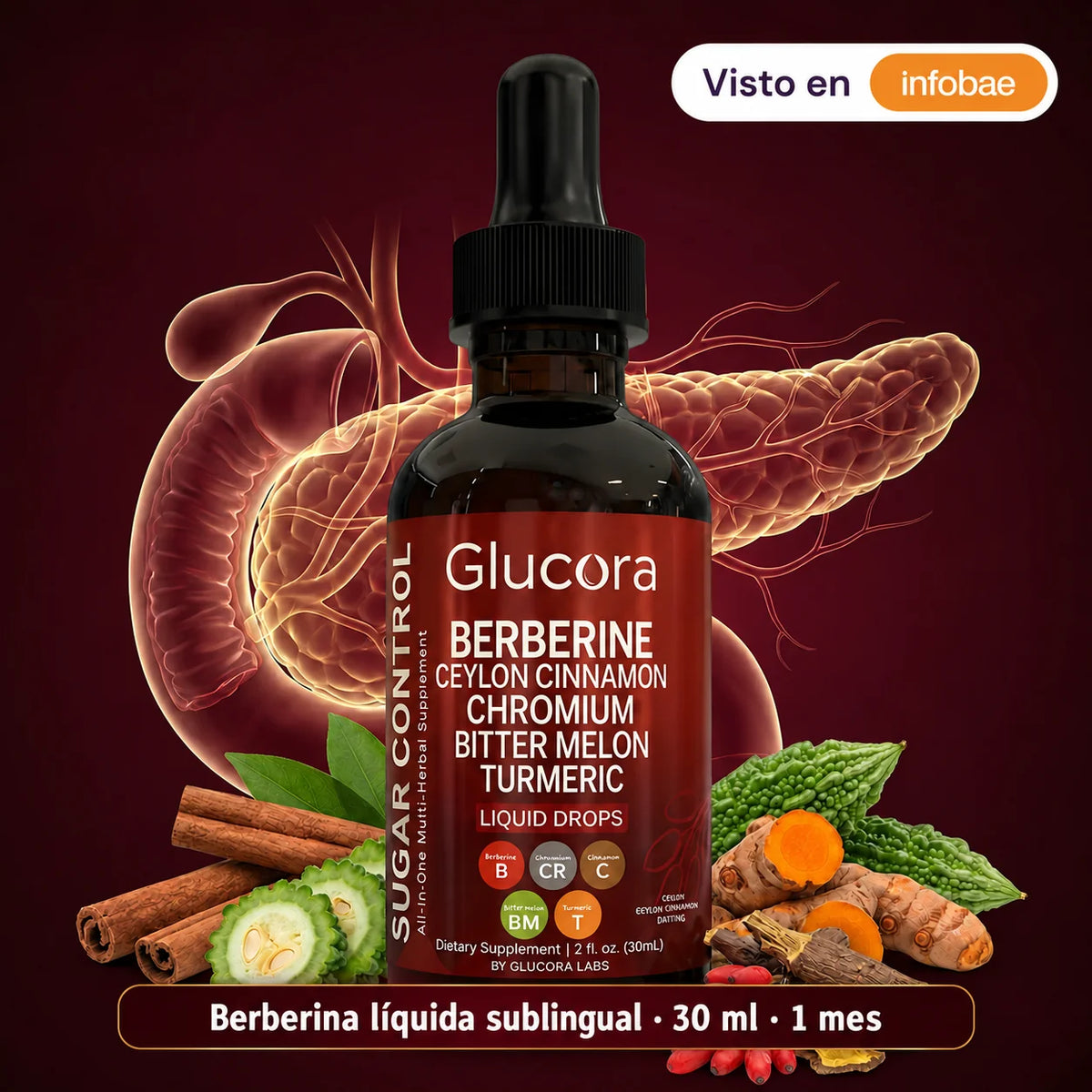 2x1 Glucora® Berberina | Controla el Azúcar y Protege tu Corazón 2x1
