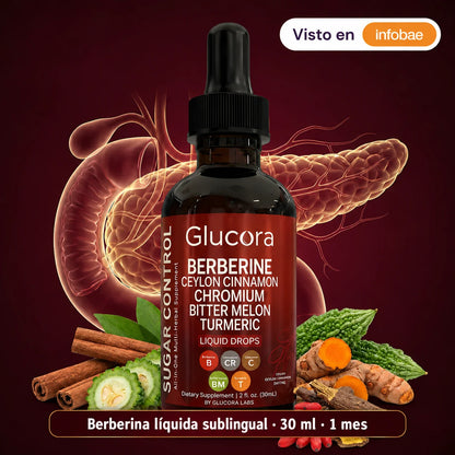 2x1 Glucora® Berberina | Controla el Azúcar y Protege tu Corazón 2x1