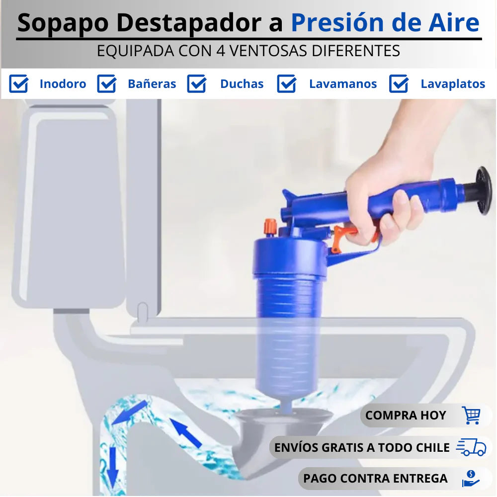 MAXTER PRO Drenador De Presión A Aire +  REGALO 1  LIMPIADOR EN POLVO 🎁