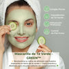 💗 MASCARILLA FLOWER SECRET DE TÉ VERDE  PREMIUM
