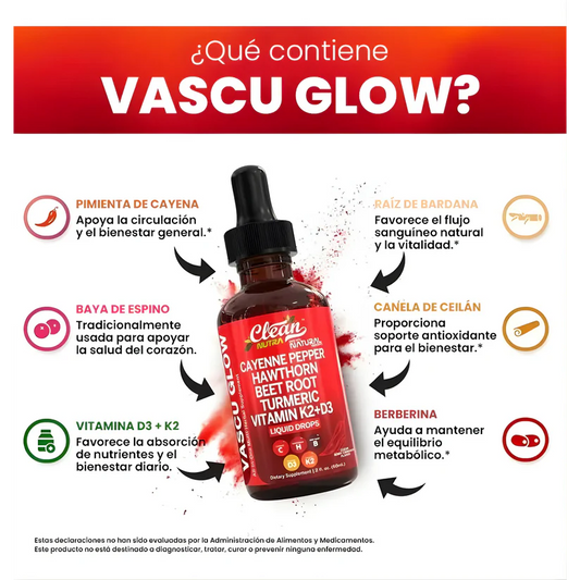 2x1 ® VascuGlow Berberina | Controla el Azúcar y Protege tu Corazón