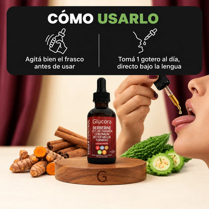 2x1 Glucora® Berberina | Controla el Azúcar y Protege tu Corazón 2x1