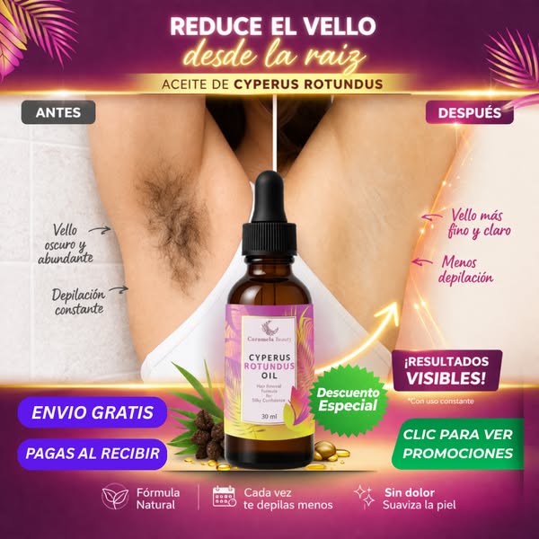 2x1 Cyperus Rotundus Renovia™ | Detén el crecimiento del vello no deseado de forma natural