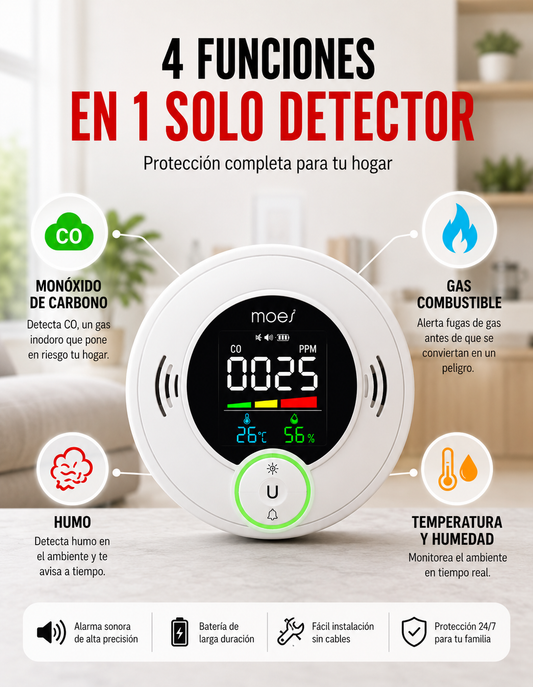 🚨 Detector de Humo Inteligente para Protección del Hogar