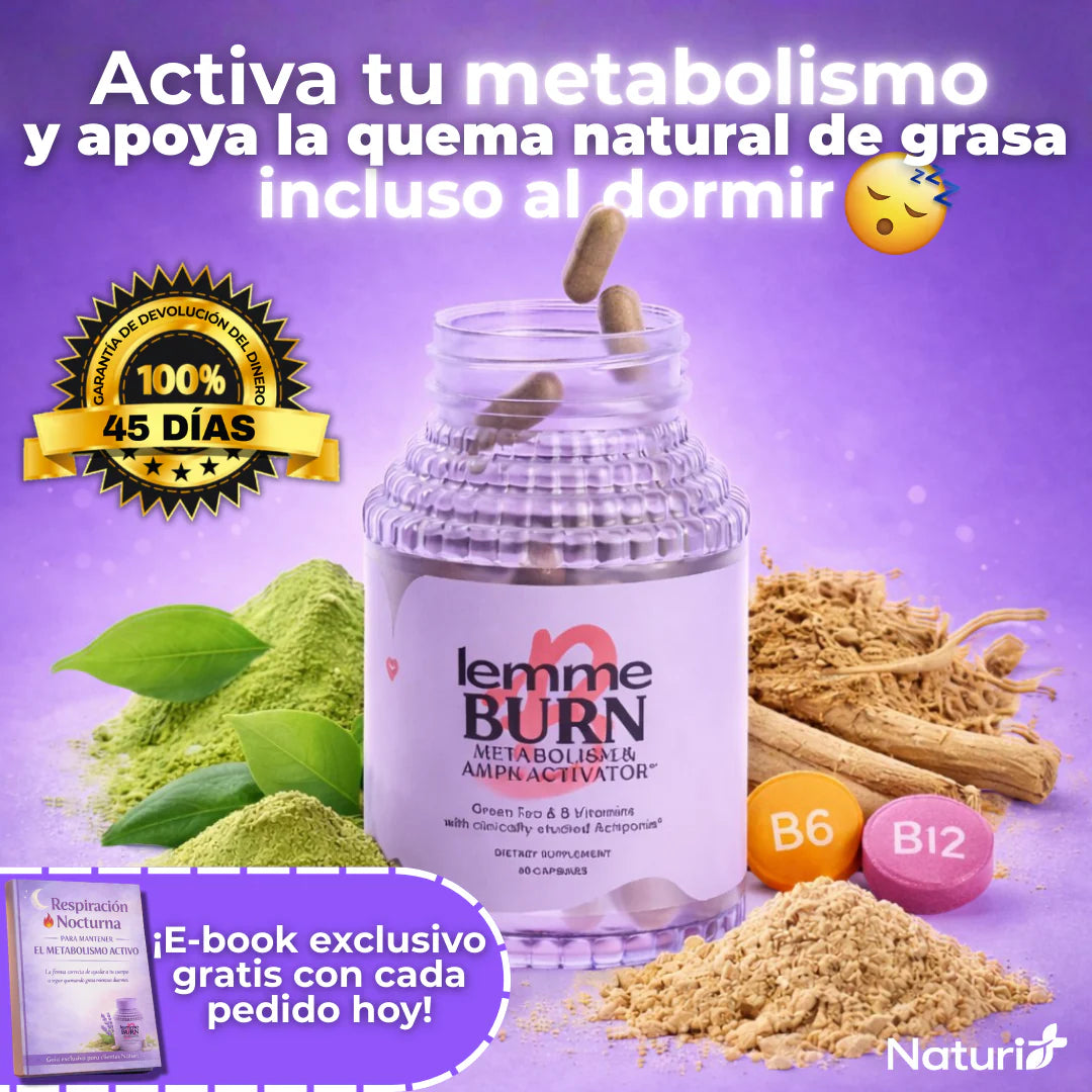 Lemme Burn™ Woman.  quema grasa natural (60 capsulas)