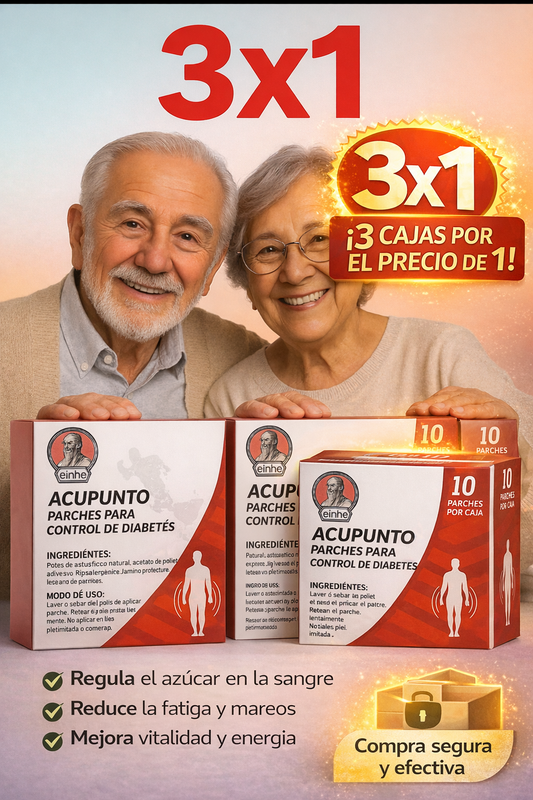💥 Parche Diabetes – Bloquea Carbohidratos y Azúcar 3x1 ¡Oferta Especial!