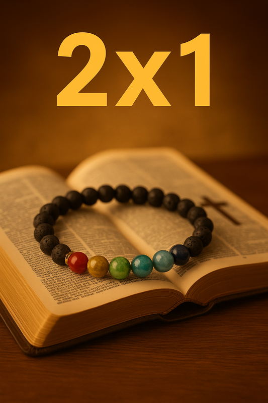 🌟 “Protección, Fe y Energía Divina en una Sola Pulsera” 2x1