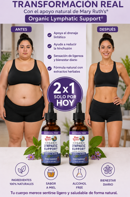2x1 Merry  Linfático 🌿 💧Drena Naturalmente la Hinchazón del Rostro, Abdomen y Piernas