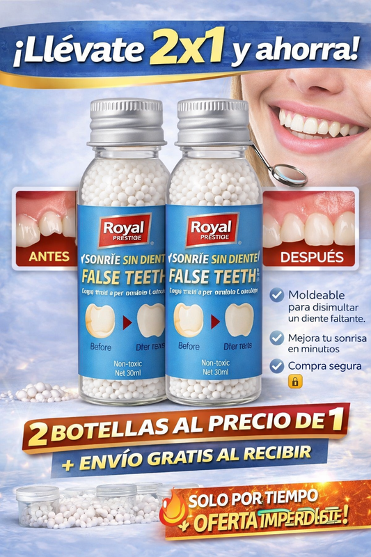 2x1 kit de reparación dental  royal pro