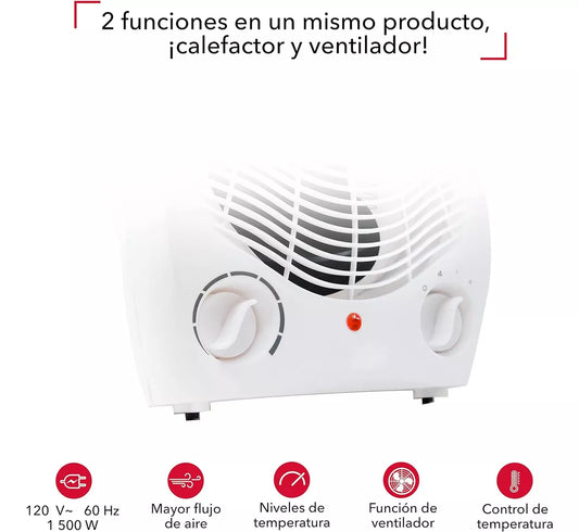 Calefactor Eléctrico 2000w Estufa Portatil