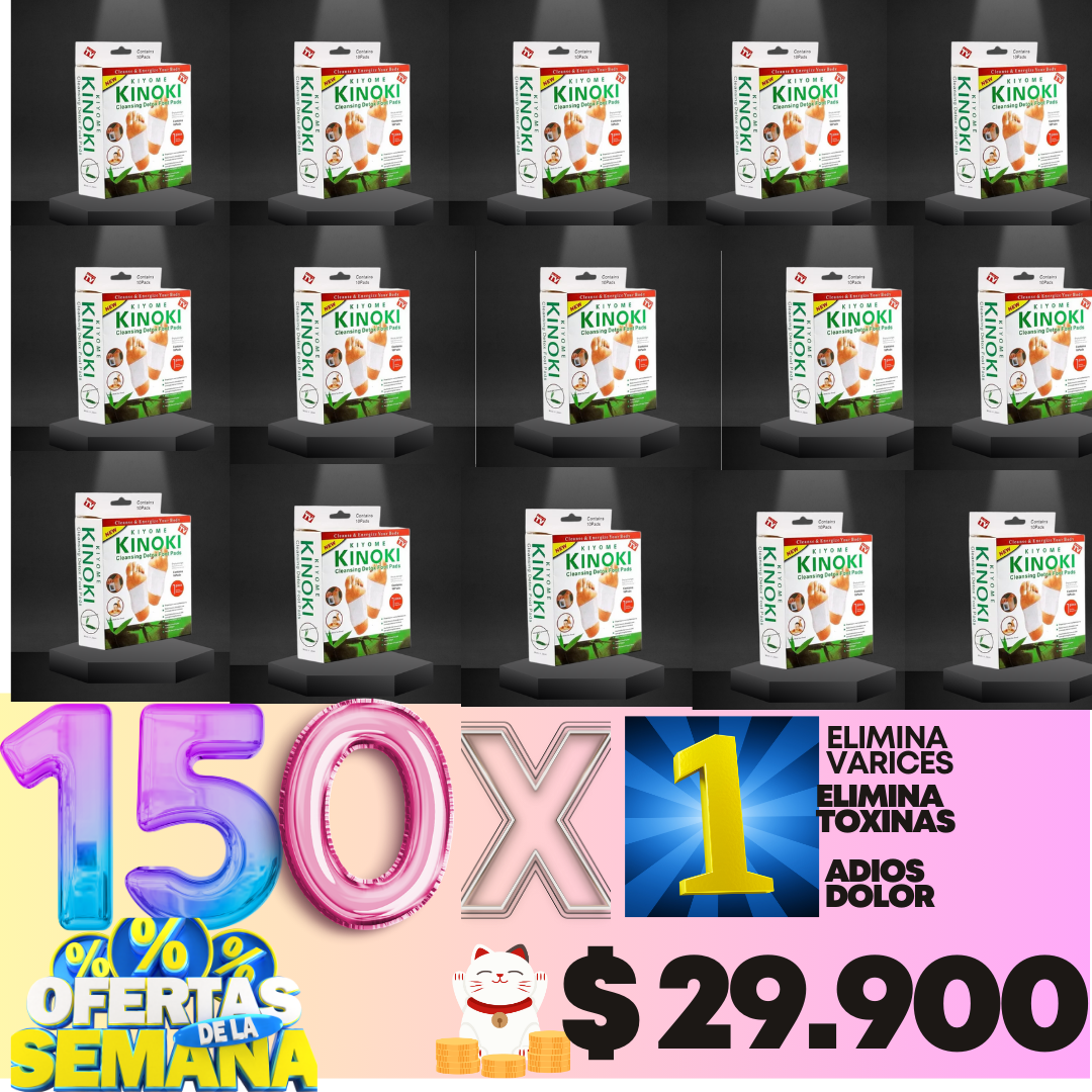 🔥 Parches Kinokis desintoxicantes  promoción 100   paga  1  caja