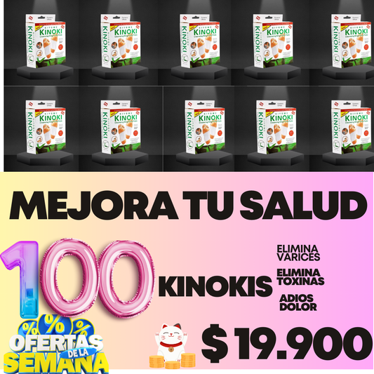 100 paga 1  Parche Kinoki  OFERTON SOLO HOY VIERNES