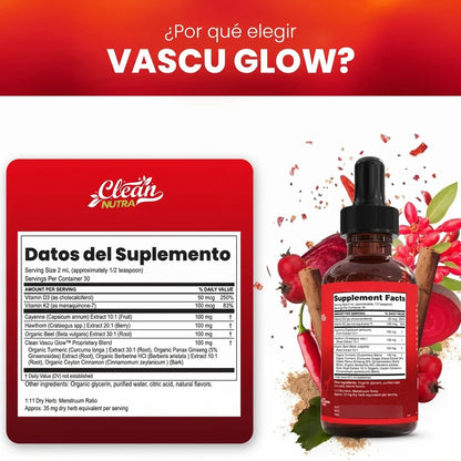 2x1 ® VascuGlow Berberina | Controla el Azúcar y Protege tu Corazón