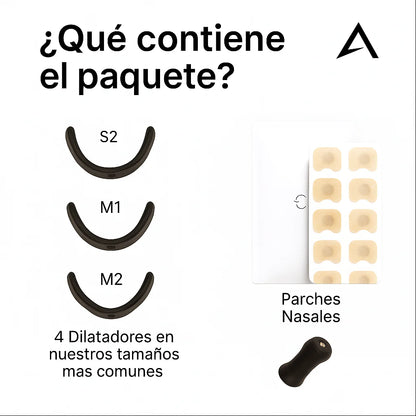 RespiraPlus Banda Nasal – Adiós Ronquidos kit 4 tiras + 15 parches