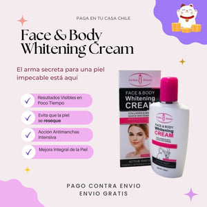 CREMA ACLARADORA PARA AXILAS , ROSTRO , RODILLAS , MANOS Y CUELLO