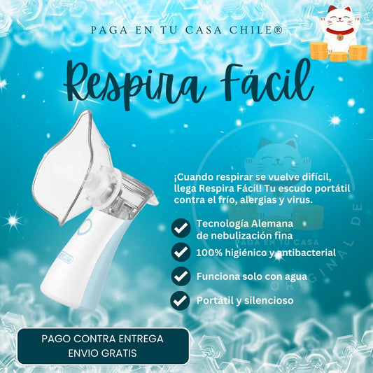 Nebulizador Portátil  🫁 Solución Efectiva para el Asma, Bronquitis y Alergias Respiratorias