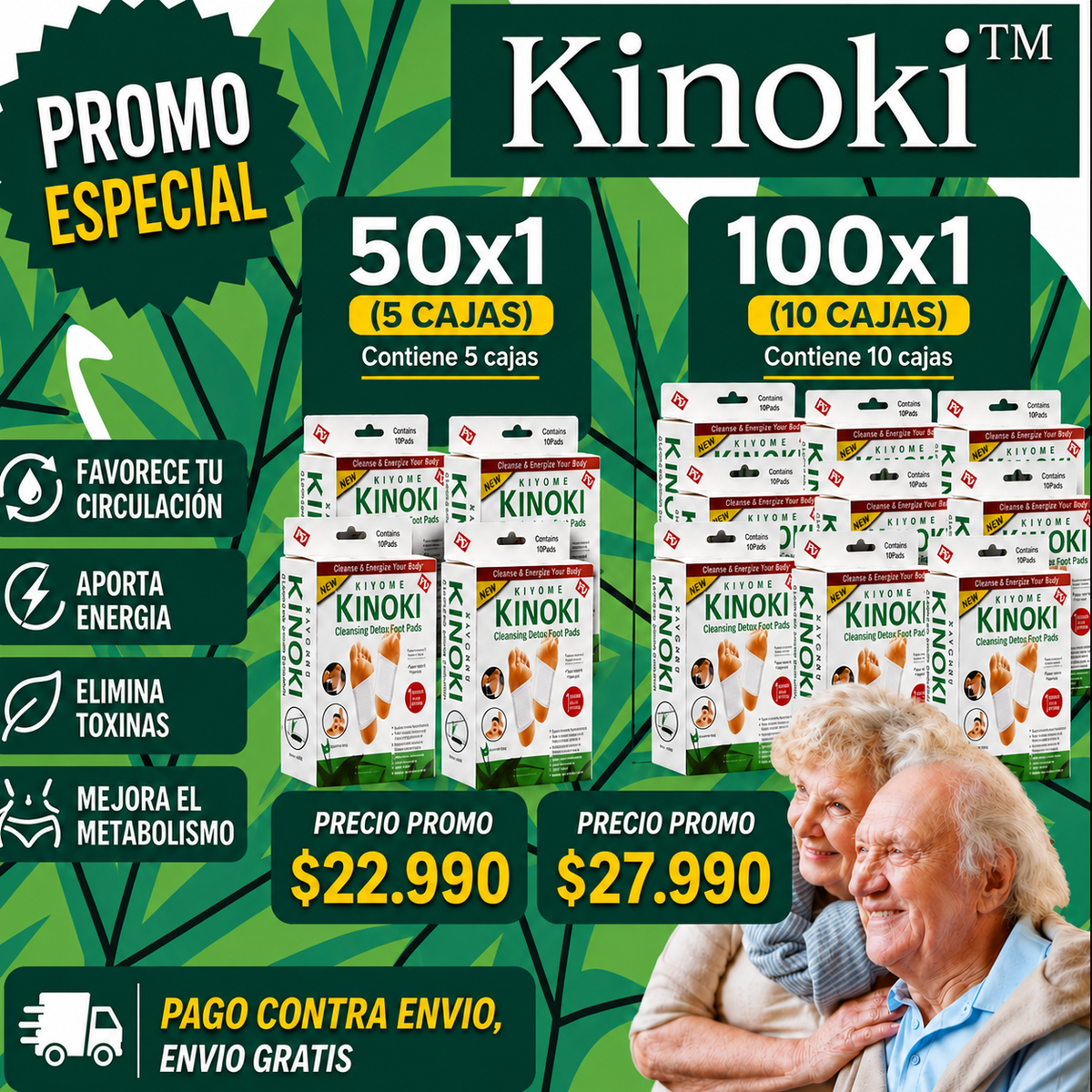 🔥 Parches Kinokis desintoxicantes