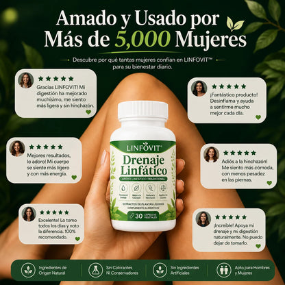 Linfovit™| Soporte Metabólico Contra Líquidos Retenidos (60 unidades)